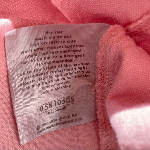 per una marks and spencer jacket vintage pink Linen/Cotton/Elastane Size:14 - Picture 8 of 14
